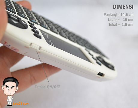 Mouse bluetooth untuk android tv box, dilengkapi keyboard