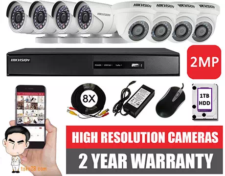 Paket CCTV Hikvision 8 channel