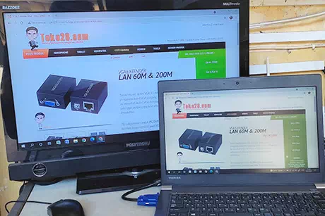 Cara menggunakan VGA Extender, 100% nyambung