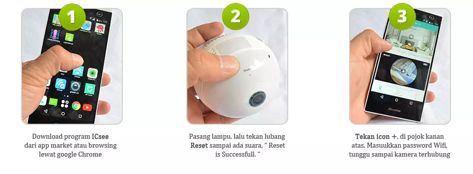 Cara setting CCTV lampu terbaru 