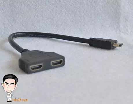 Pembagi tampilan HDMI 1 input 2 output