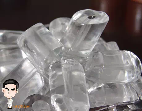 Es batu kristal Tube, bentuk silinder