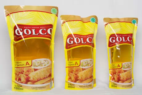 Minyak goreng kemasan pouch dan bantal