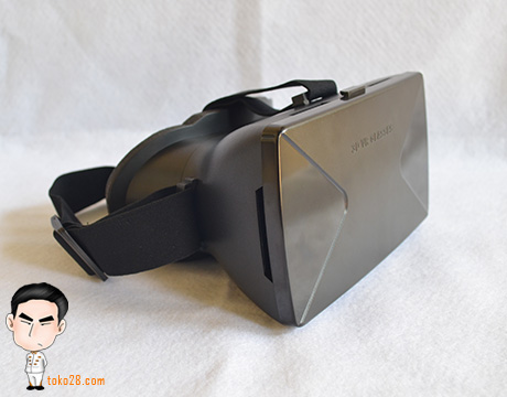 Jual Google cardboard terbuat dari plastik, dilengkapi headstrap