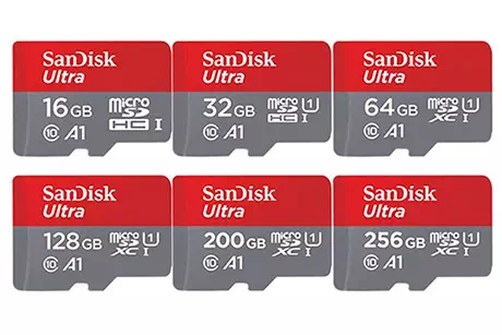 Micro SD Sandisk Ultra A1  16Gb, 32Gb,64b, 128Gb, 256Gb