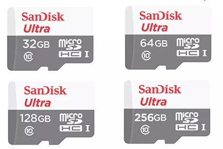 Micro SD Sandisk Class 10 16Gb, 32Gb,64b, 128Gb, 256Gb