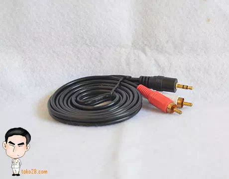 Kabel RCA Audio 2-2 panjang 1,5m, 3m, 5m,10m 
