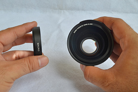 Lensa Kit Fisheye dan Makro untuk kamera Nikon harga 450ribuan