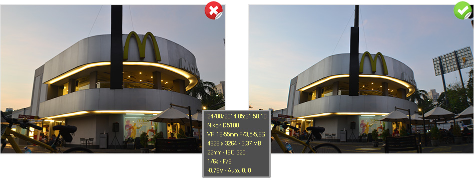 Perbandingan lensa wide dengan lensa kit