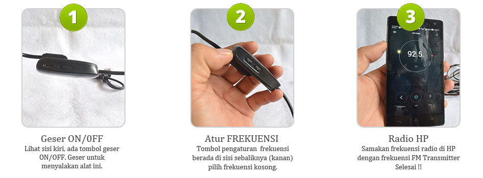 Cara setting FM microphone transmitter