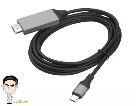 Konverter USB C ke HDMI Laptop komputer