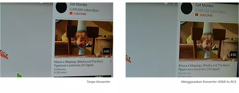 Contoh Screenshot HDMI to AV