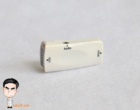 Konverter HDMI female to VGA male with audio