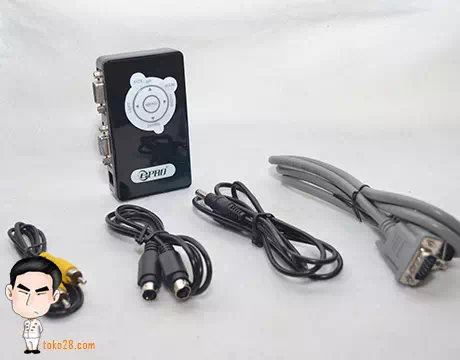 Konverter Vga to RCA untuk TV LED HD