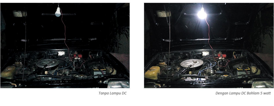 Lampu emergency DC 12 volt 5 watt untuk rumah