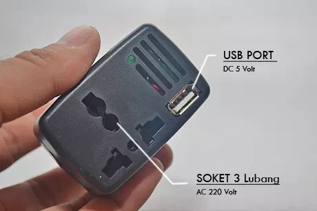 Alat charge Laptop di mobil