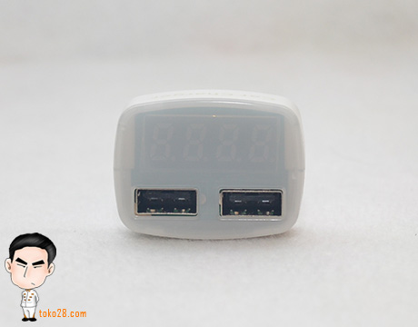 Voltmeter DC 12v, charge ponsel 5V
