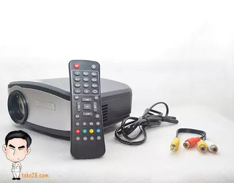 Proyektor Portable HDMI, RCA, VGA dan USB Media Player