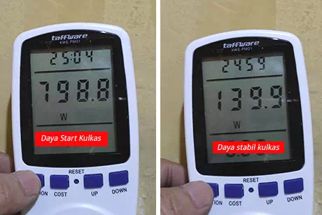 Perbedaan daya start kulkas dengan daya stabil kulkas