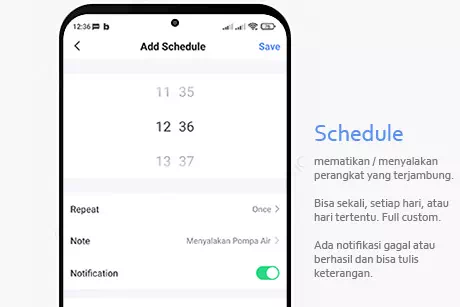 Cara setting schedule menggunakan stop kontak wifi
