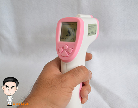 Thermometer laser digital pengukur suhu badan
