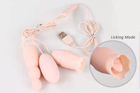 Vibrator 3 in 1, egg vibrator dan licking vibrator