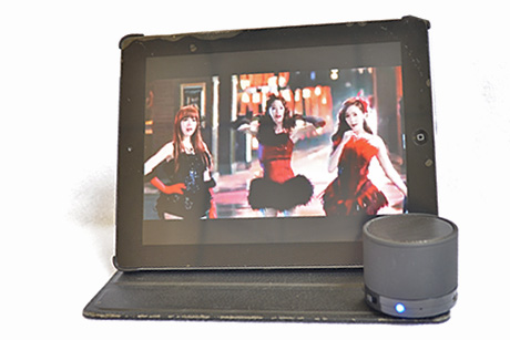 Speaker portable ipad buat telepon bisa