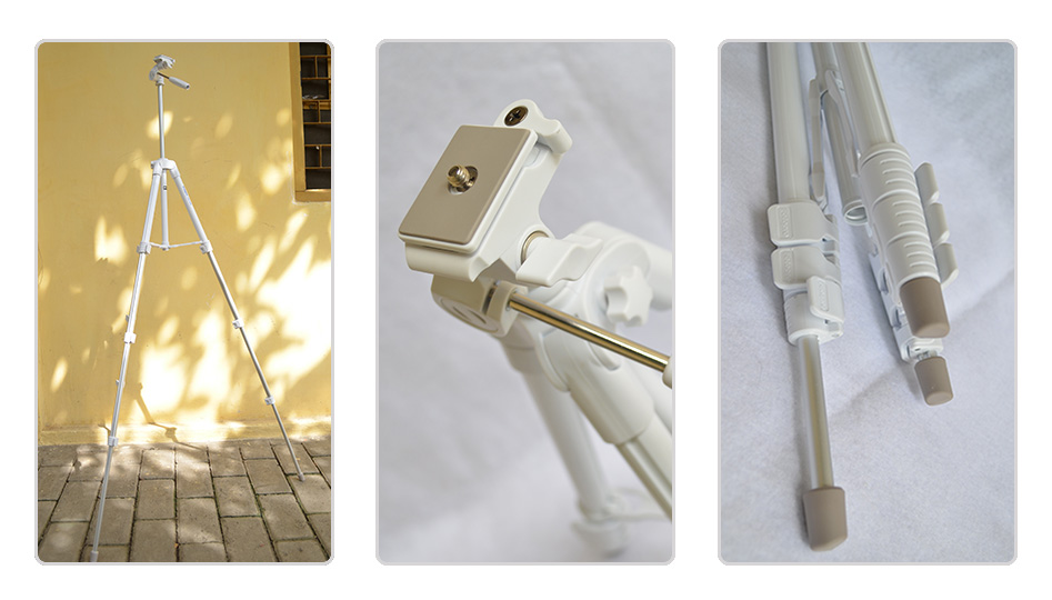 Tripod model keren berat 570gr, tinggi 1,2m, kapasitas kg untuk kamera DSLR