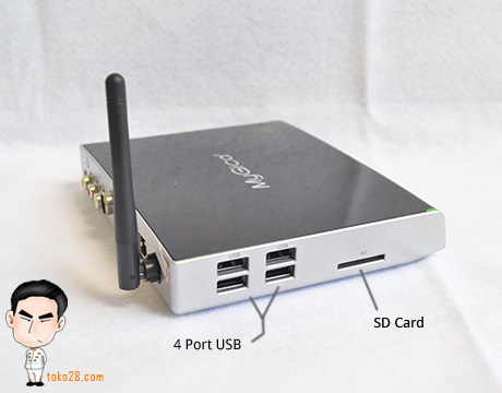 Mini pc android 4 port USB, LAN port