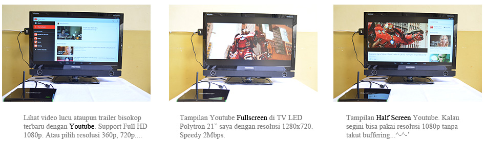 Cara lihat Youtube Online di TV LED